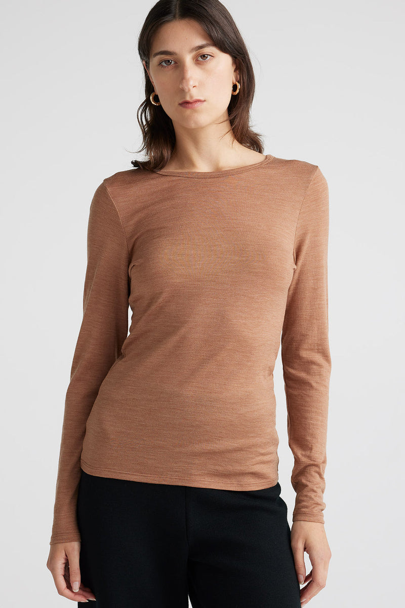 Toorallie Crew Merino Tee - French Navy
